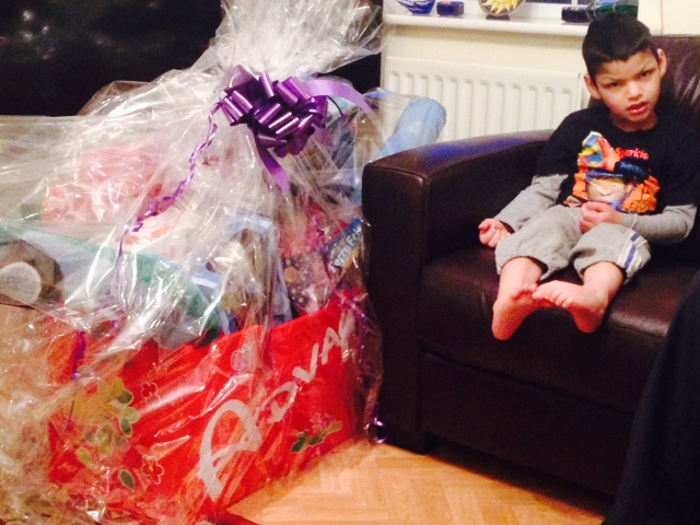advay with toys