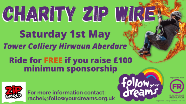 Follow Your Dreams Charity Zip Wire 2021